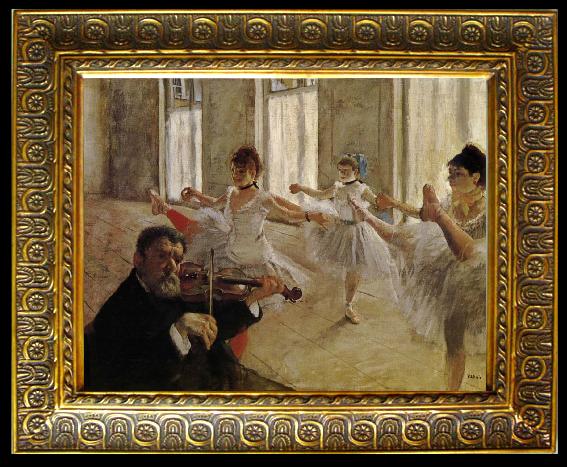 framed  Edgar Degas Dancing school, Ta086